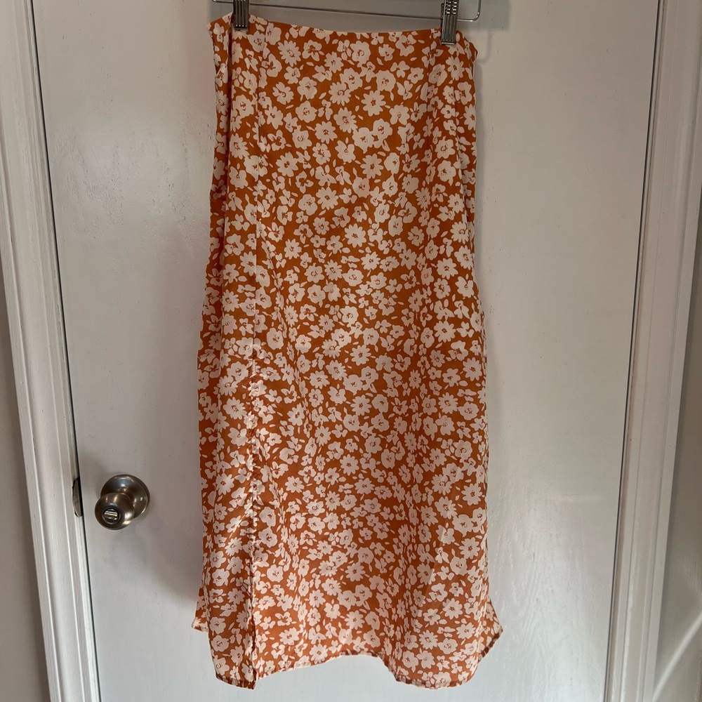 Floral Midi Skirt